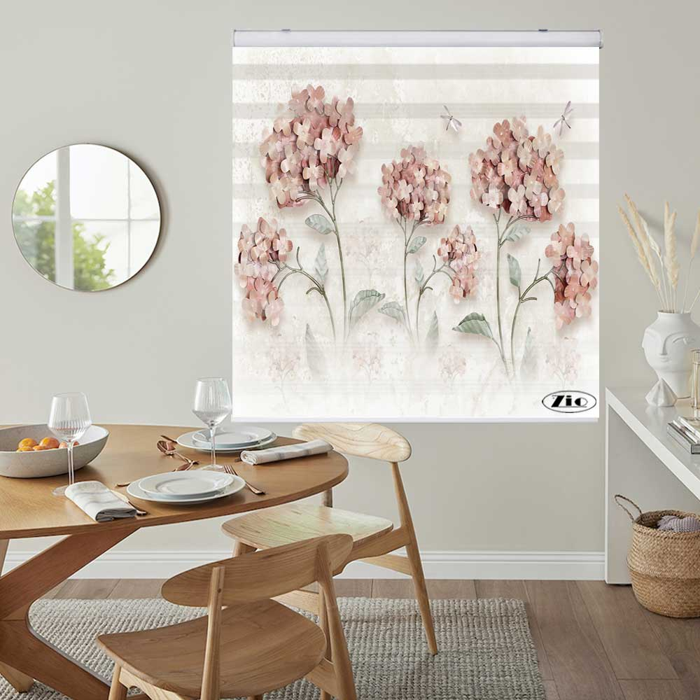 پرده زبرا زیو کد 3D1125 سایز 150x150 سانتی متر