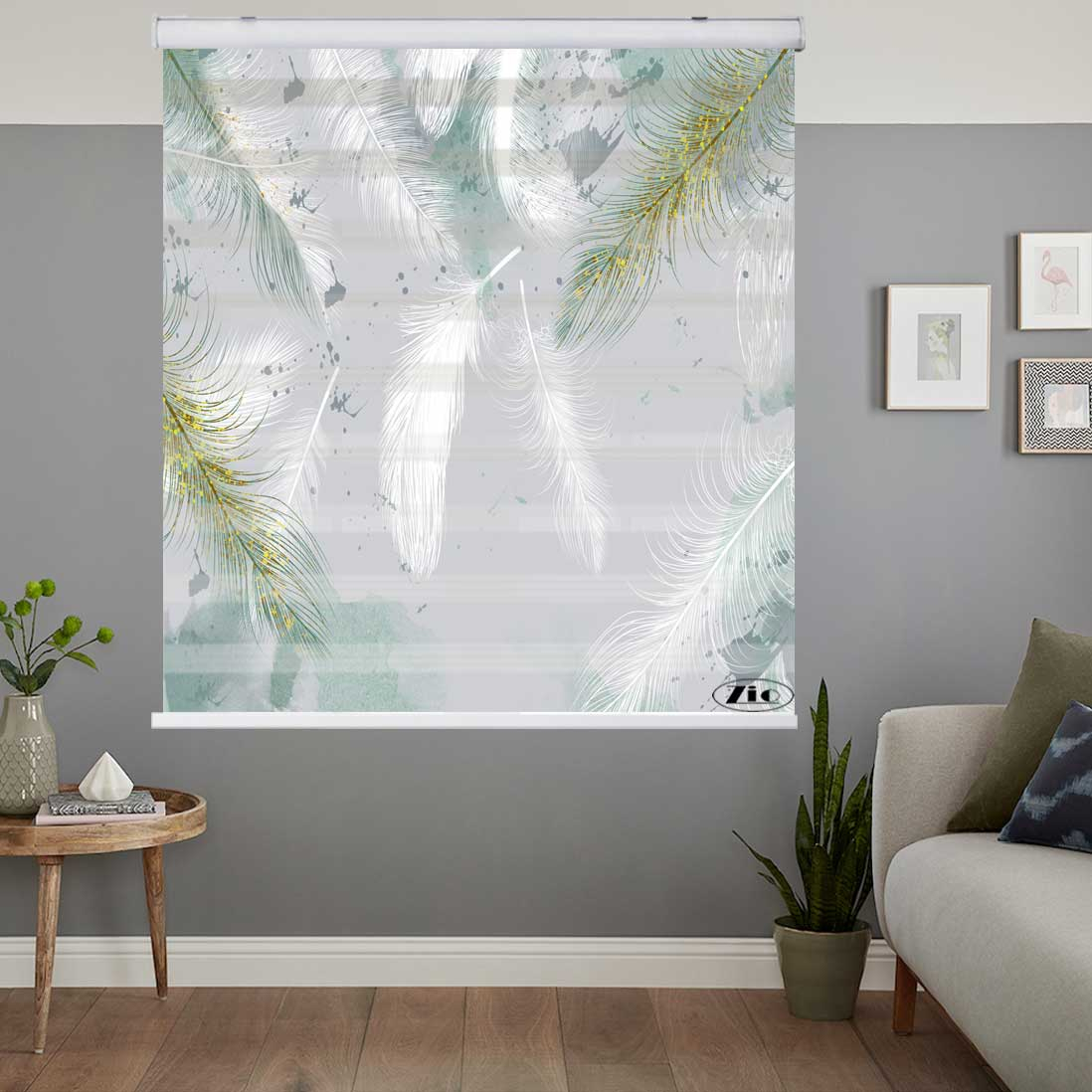 پرده زبرا زیو کد 3D1185 سایز 150x150 سانتی متر
