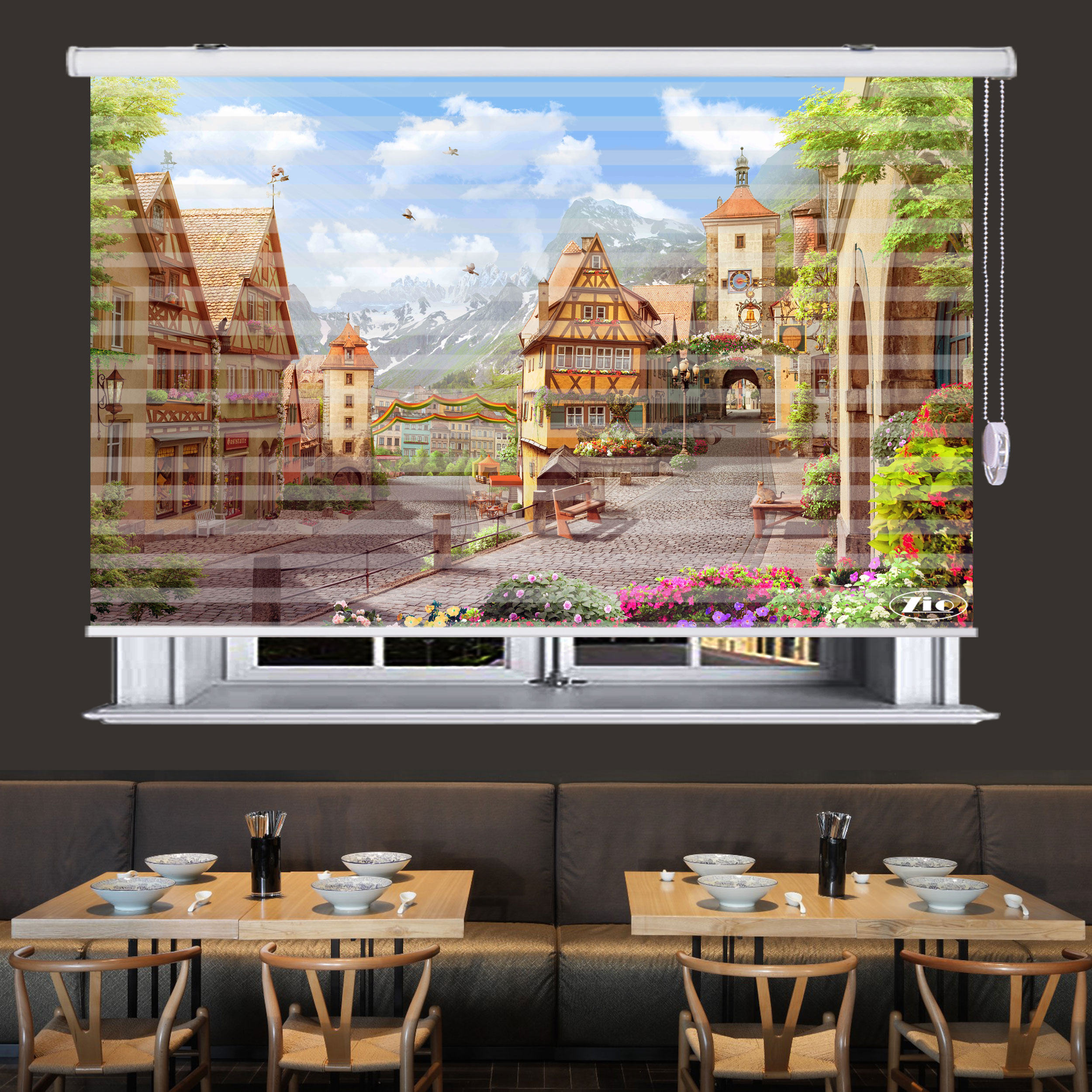 پرده زبرا زیو مدل L5080 سایز 150x280 سانتی متر