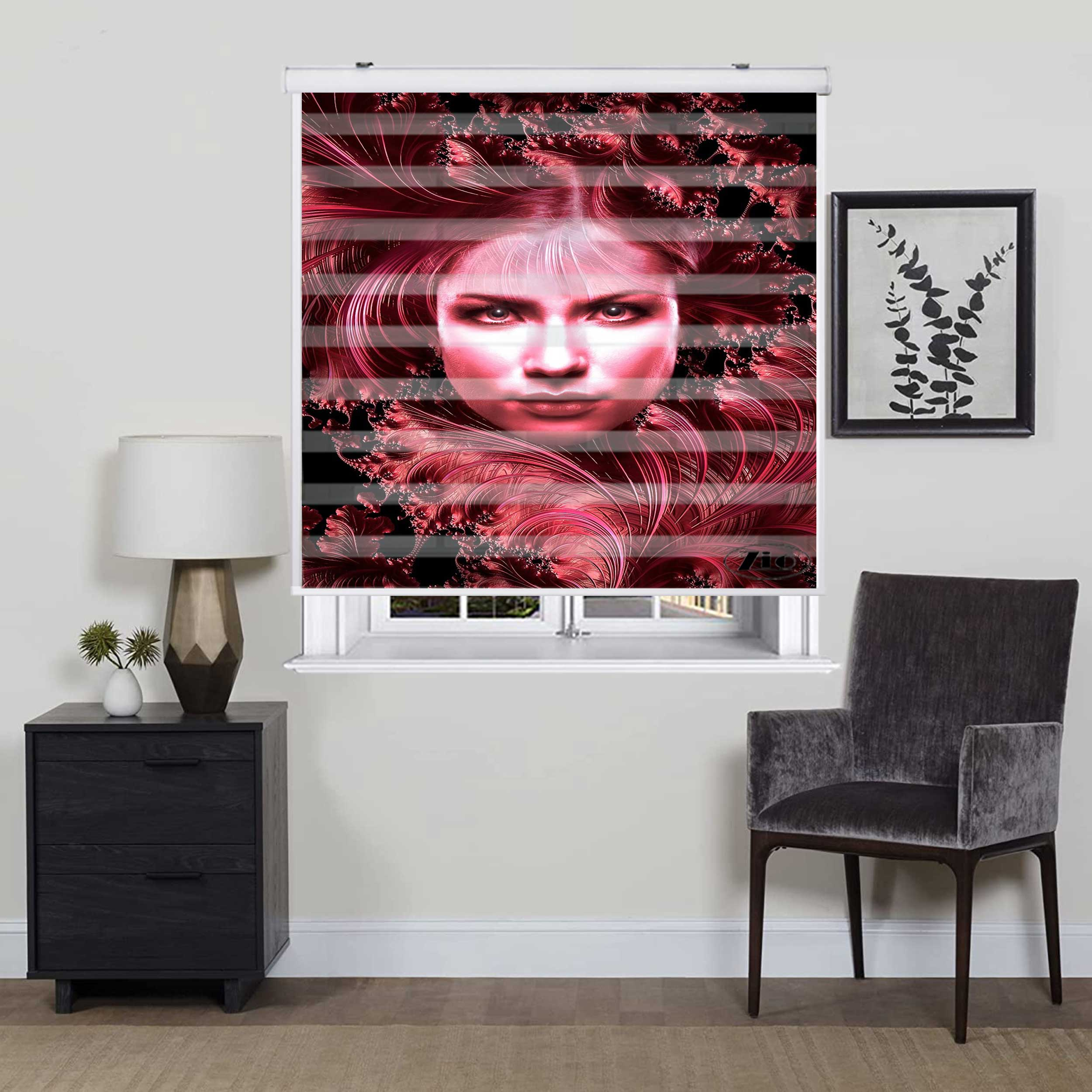 پرده زبرا زیو کد W4068 سایز 150X150 سانتی متر