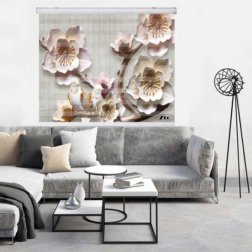 پرده زبرا زیو کد 3D1301 سایز 150x150 سانتی متر