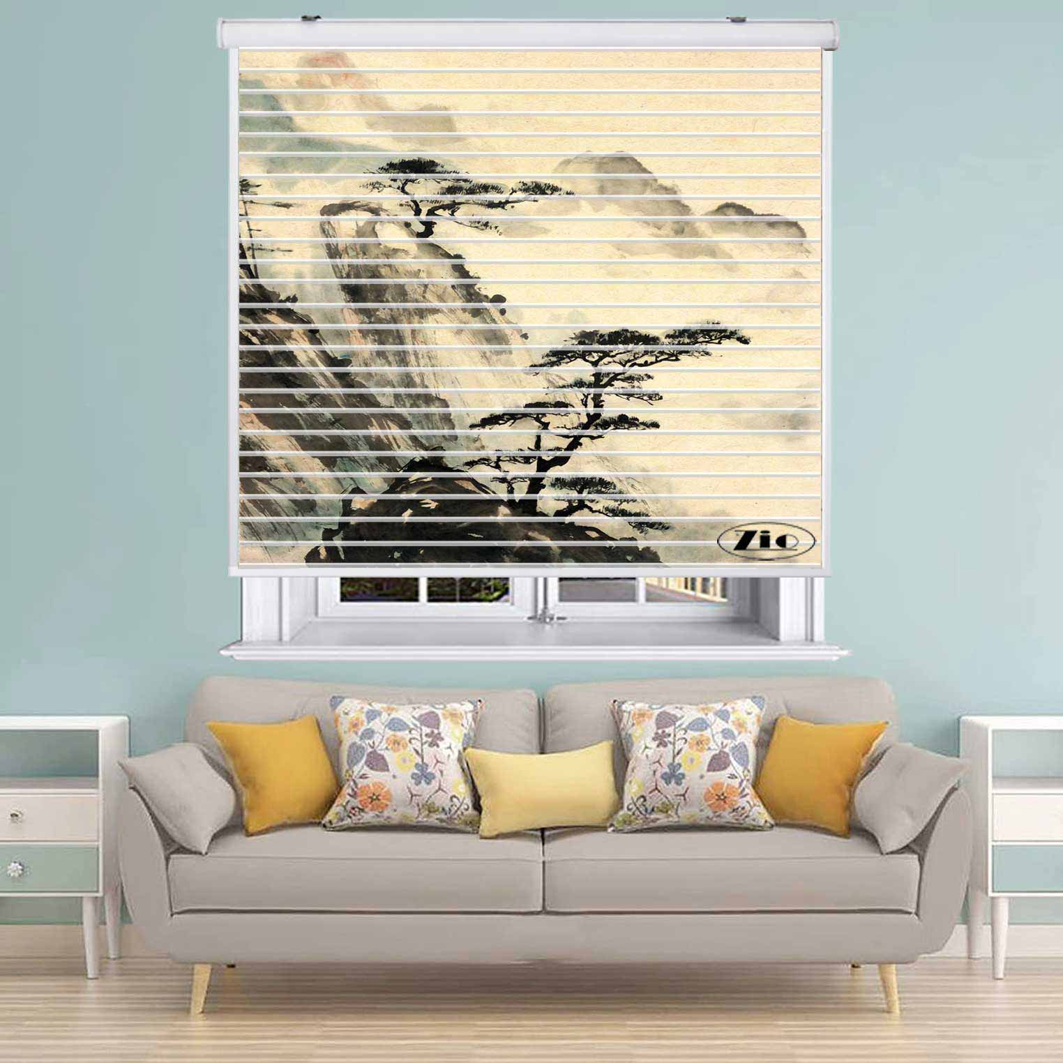 پرده زبرا زیو مدل P-6031 سایز 150x150 سانتی متر