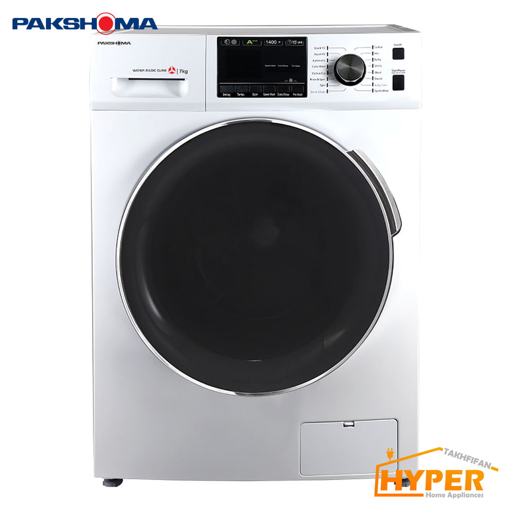 ماشین لباسشویی پاکشوما TFU-74401 WT سفید 7 کیلویی