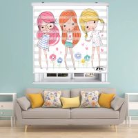 پرده زبرا زیو کد K3036 سایز 150X150 سانتی متر
