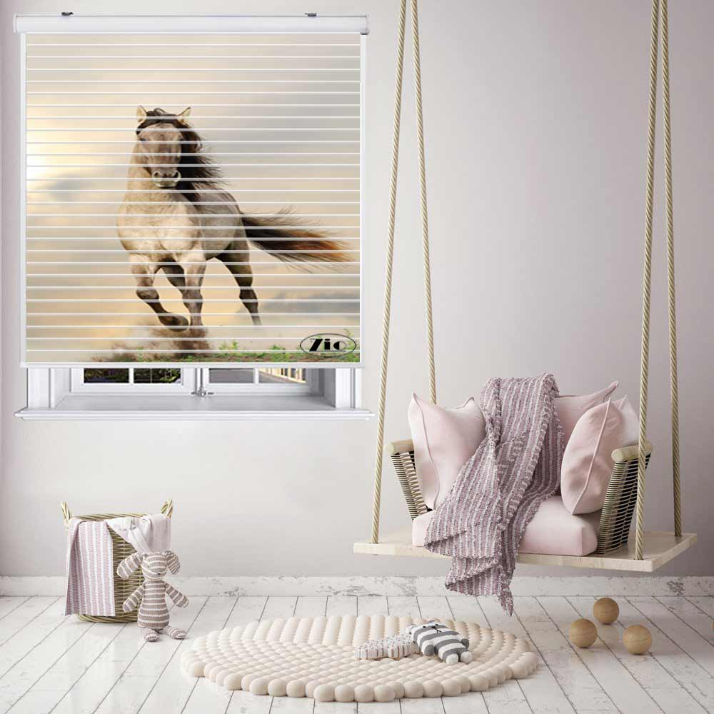 پرده زبرا زیو مدل OA 7053 سایز 150x150 سانتی متر