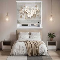 پرده زبرا مدل سیلوئت 3D1031 سایز 150x150 سانتی متر