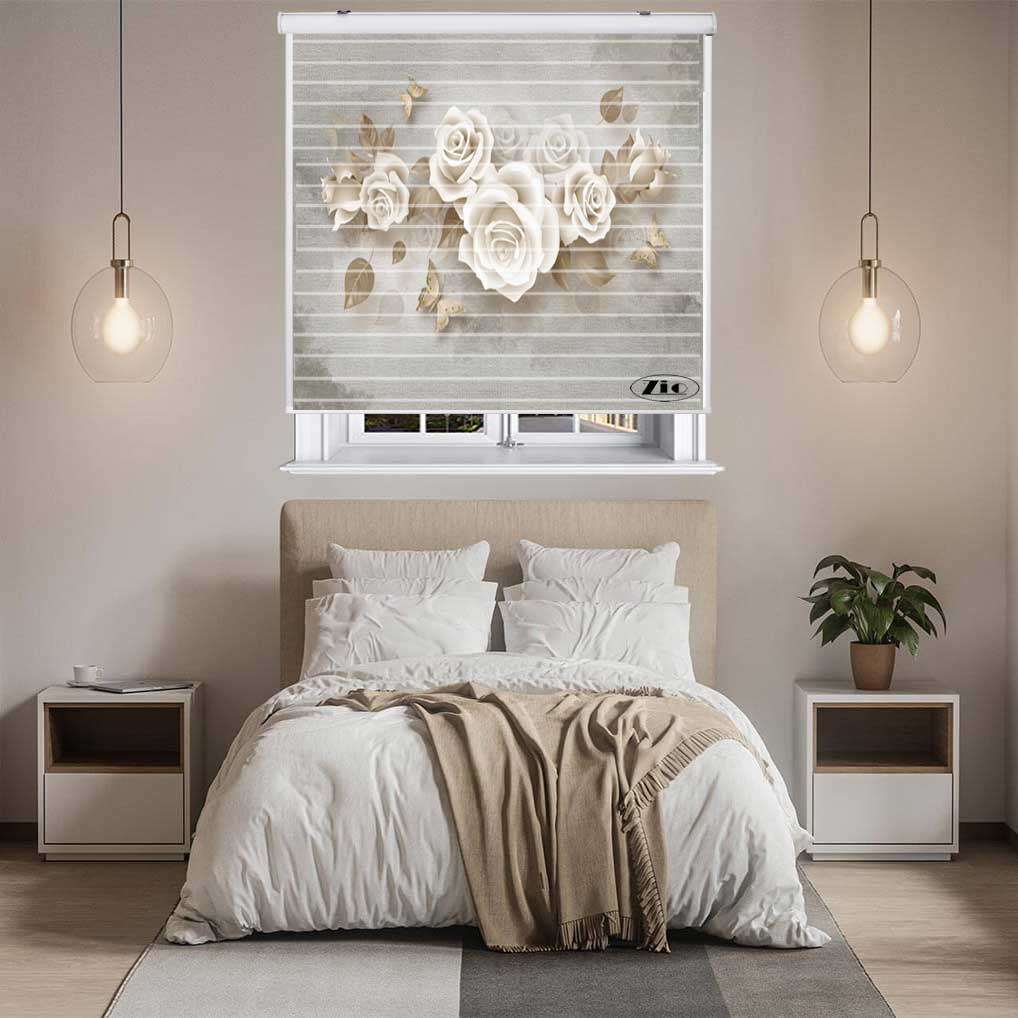 پرده زبرا مدل سیلوئت 3D1031 سایز 150x150 سانتی متر