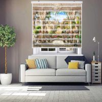 پرده زبرا زیو کد L5077 سایز 150X150 سانتی متر