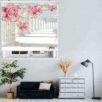 پرده زبرا زیو مدل سیلوئت 3D1141 سایز 150x150 سانتی متر