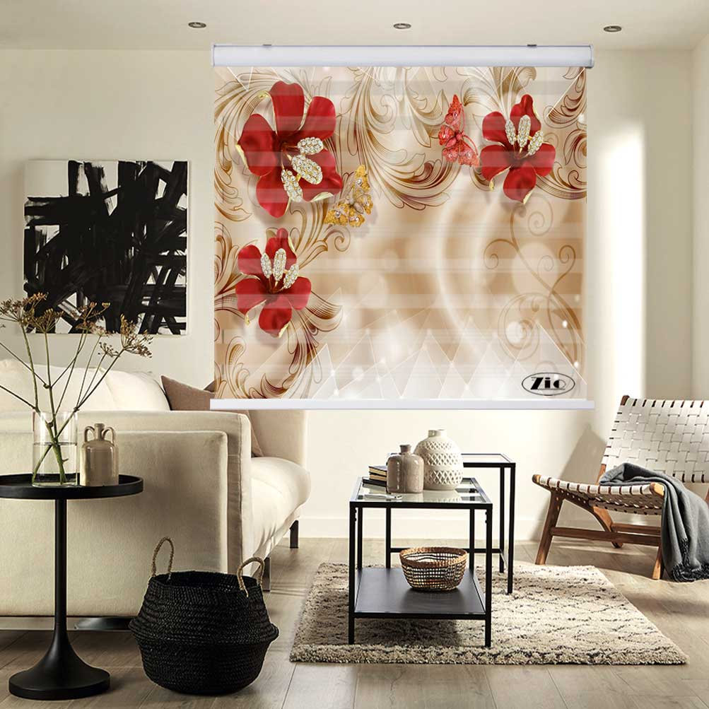 پرده زبرا زیو کد 3D1184 سایز 150x200 سانتی متر