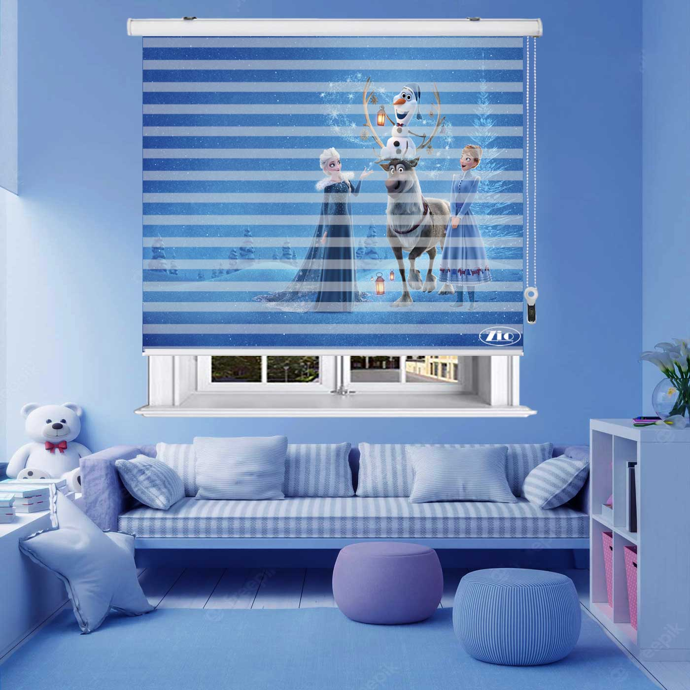 پرده زبرا زیو مدل K 3125 سایز 150x200 سانتی متر