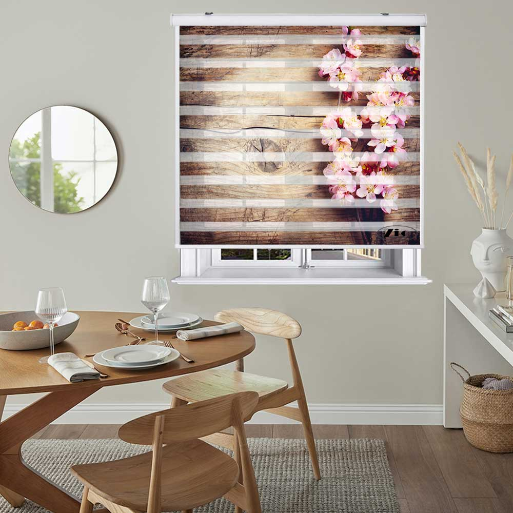 پرده زبرا زیو کد L5047 سایز 150X150 سانتی متر
