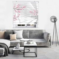 پرده زبرا زیو کد 3D1542 سایز 150X150 سانتی متر