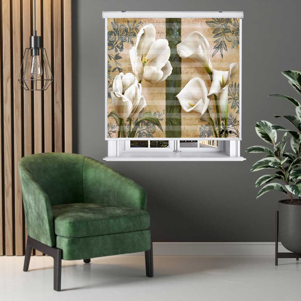 پرده زبرا زیو کد 3D1449 سایز 150x200 سانتی متر