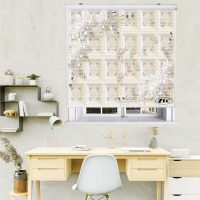 پرده زبرا زیو مدل سیلوئت 3D1293 سایز 150x150 سانتی متر