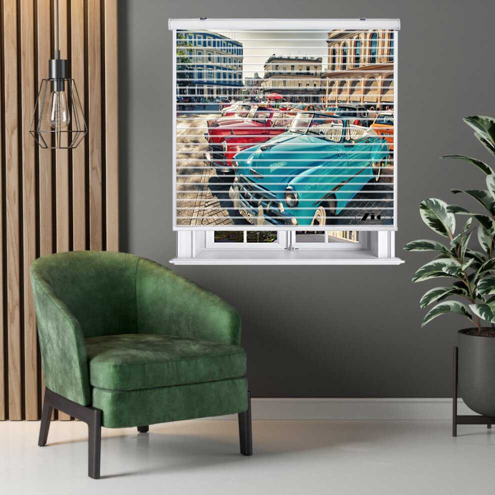 پرده زبرا زیو مدل OV 7015 سایز 150x150 سانتی متر