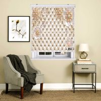 پرده زبرا زیو مدل سیلوئت 3D1283 سایز 150x150 سانتی متر