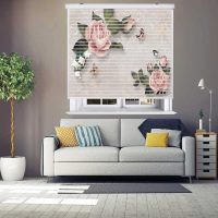پرده زبرا زیو مدل سیلوئت 3D1329 سایز 150x150 سانتی متر