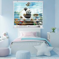 پرده زبرا زیو کد K3061 سایز 150X150 سانتی متر