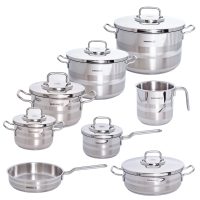 سرویس قابلمه و تابه استیل 14 پارچه کرکماز مدل ASTRON کد 2053