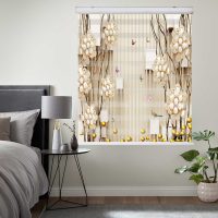 پرده زبرا زیو کد 3D1117 سایز 150x150 سانتی متر
