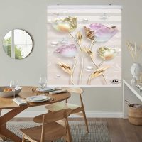 پرده زبرا زیو کد 3D1155 سایز 150x150 سانتی متر
