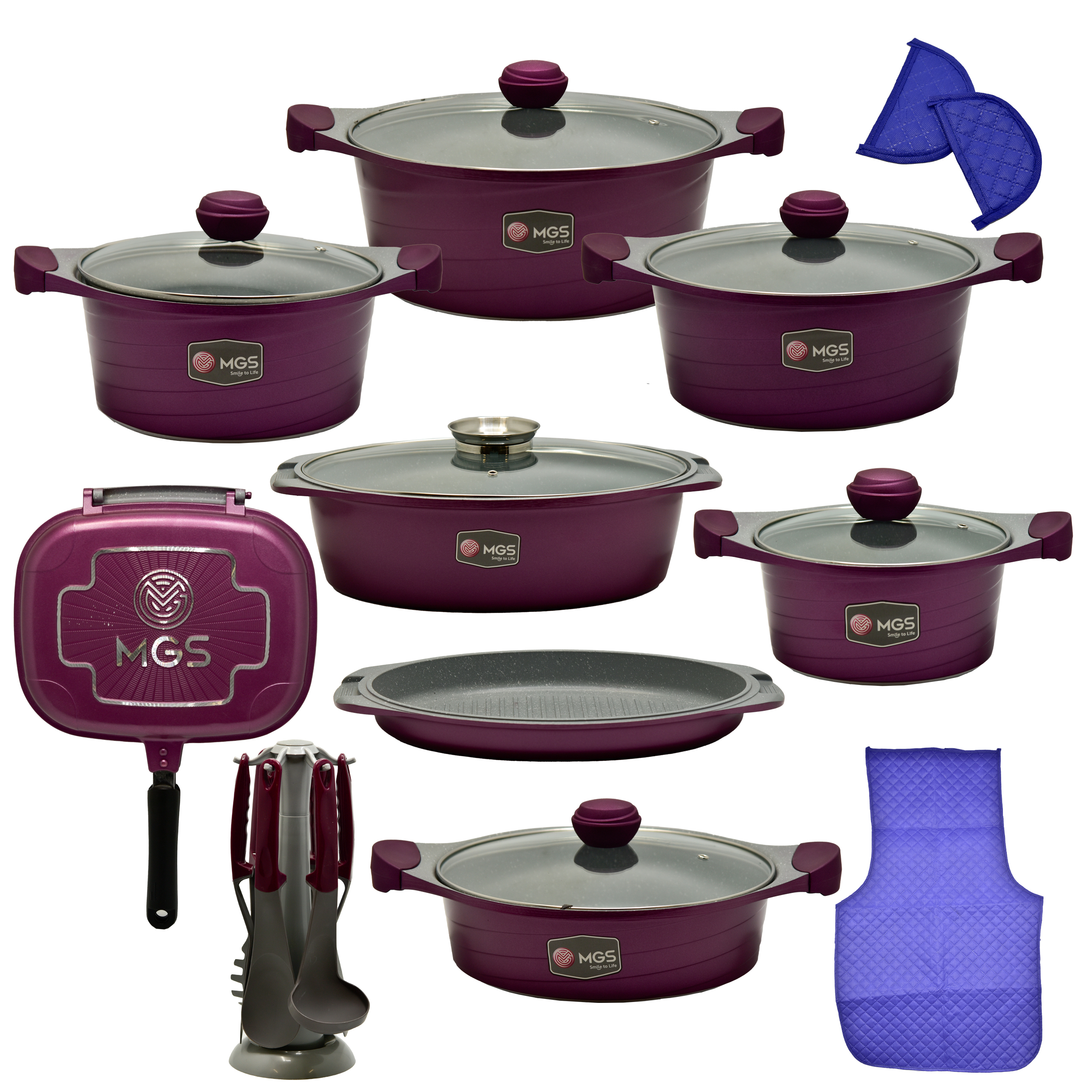 سرویس پخت و پز 25 پارچه ام جی اس کره ای B کد 800077
