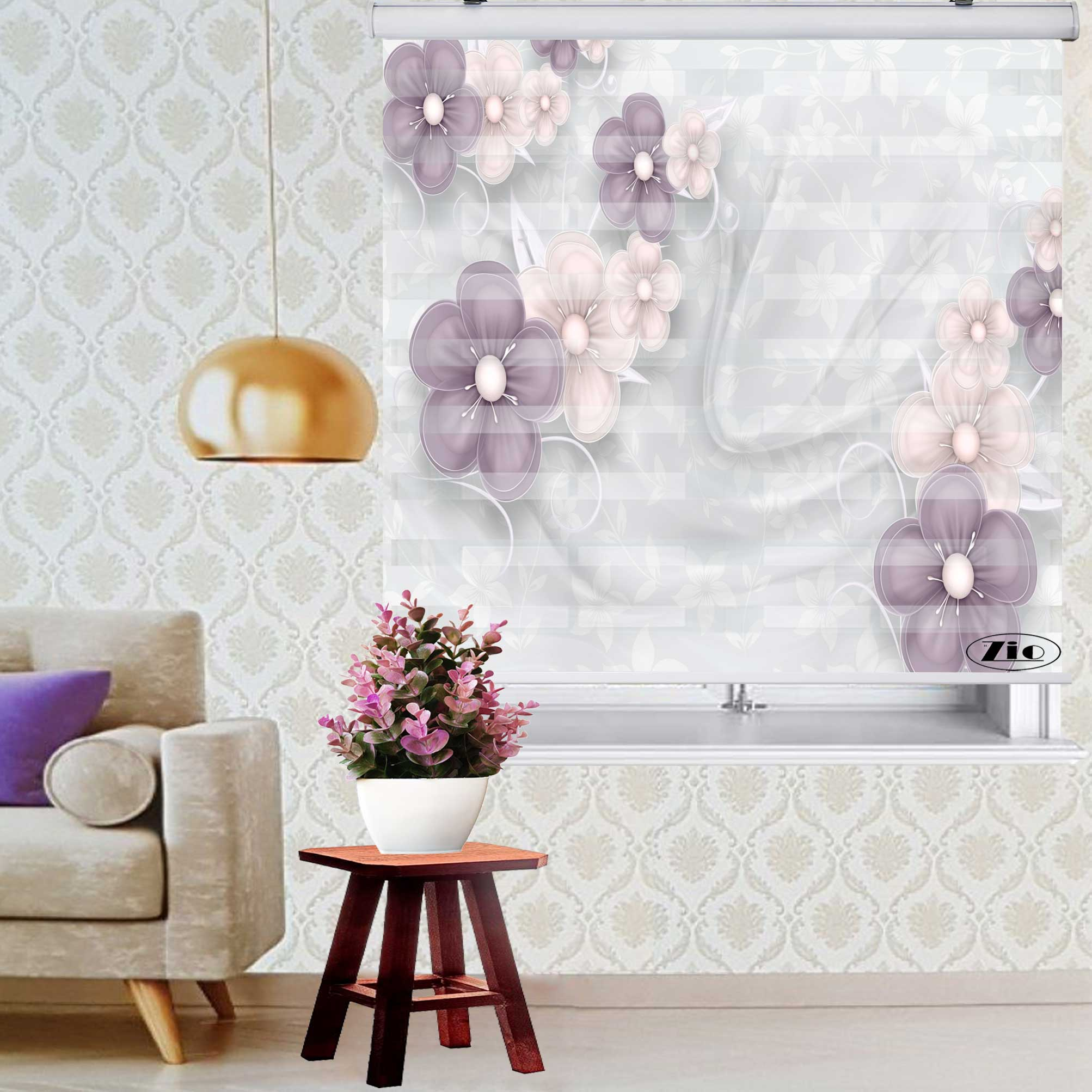 پرده زبرا زیو کد 3D1264 سایز 150x200 سانتی متر