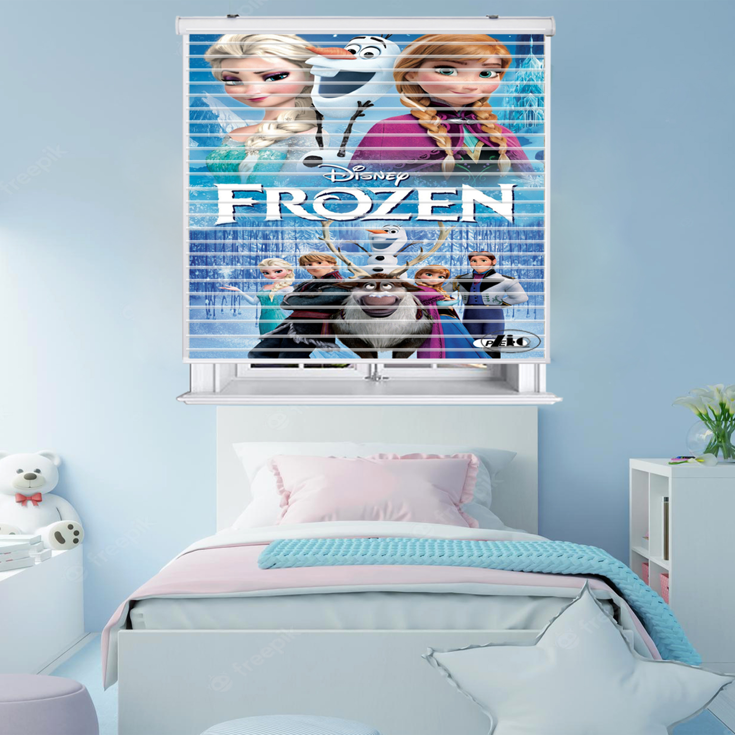 پرده زبرا زیو مدل سیلوئت K3034 سایز 150x150 سانتی متر