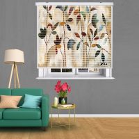پرده زبرا زیو مدل سیلوئت 3D1454 سایز 150x150 سانتی متر