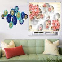 پرده زبرا زیو کد 3D1478 سایز 150X150 سانتی متر