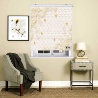پرده زبرا زیو مدل سیلوئت 3D1340 سایز 150x150 سانتی متر