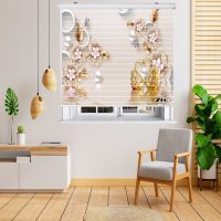 پرده زبرا زیو مدل 3D1093 سایز 150x150 سانتی متر