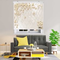 پرده زبرا زیو مدل سیلوئت 3D1325 سایز 150x150 سانتی متر