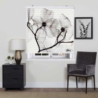 پرده زبرا زیو مدل سیلوئت کد 3D1161 سایز 150x150 سانتی متر