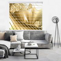 پرده زبرا زیو کد 3D1375 سایز 150x150 سانتی متر
