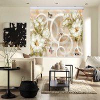 پرده زبرا زیو مدل 3D1251 سایز 150x150 سانتی متر