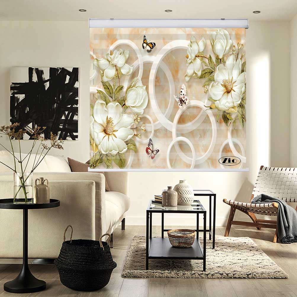 پرده زبرا زیو مدل 3D1251 سایز 150x150 سانتی متر