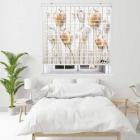 پرده زبرا زیو مدل سیلوئت 3D1303 سایز 150x150 سانتی متر