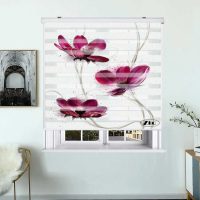 پرده زبرا زیو کد P6024 سایز 150x150 سانتی متر