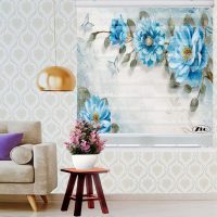 پرده زبرا زیو کد 3D1104 سایز 150x150 سانتی متر