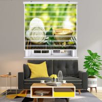 پرده زبرا زیو کد O7004 سایز 150x150 سانتی متر