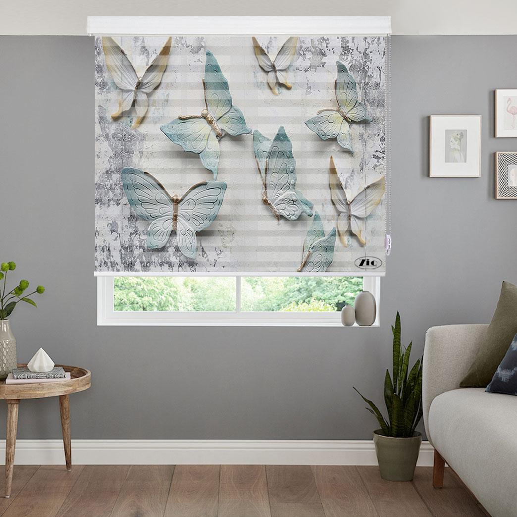 پرده زبرا زیو مدل 3D-1061 سایز 100x150 سانتی متر