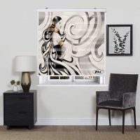 پرده زبرا زیو کد W4095 سایز 150X150 سانتی متر