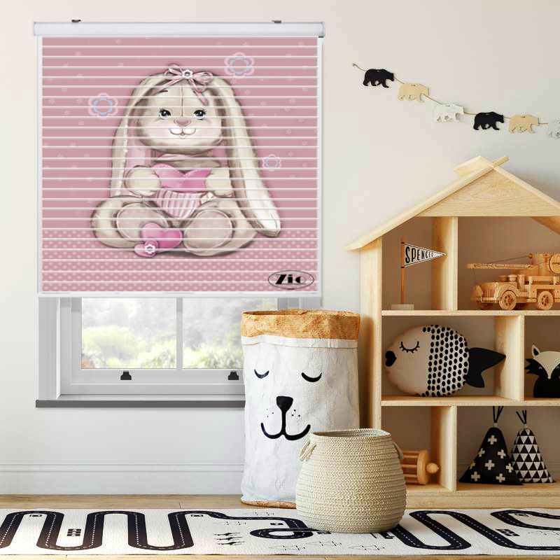 پرده زبرا زیو مدل K3101 سایز 150x150 سانتی متر