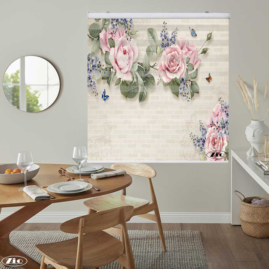 پرده زبرا زیو کد 3D1113 سایز 150x150 سانتی متر