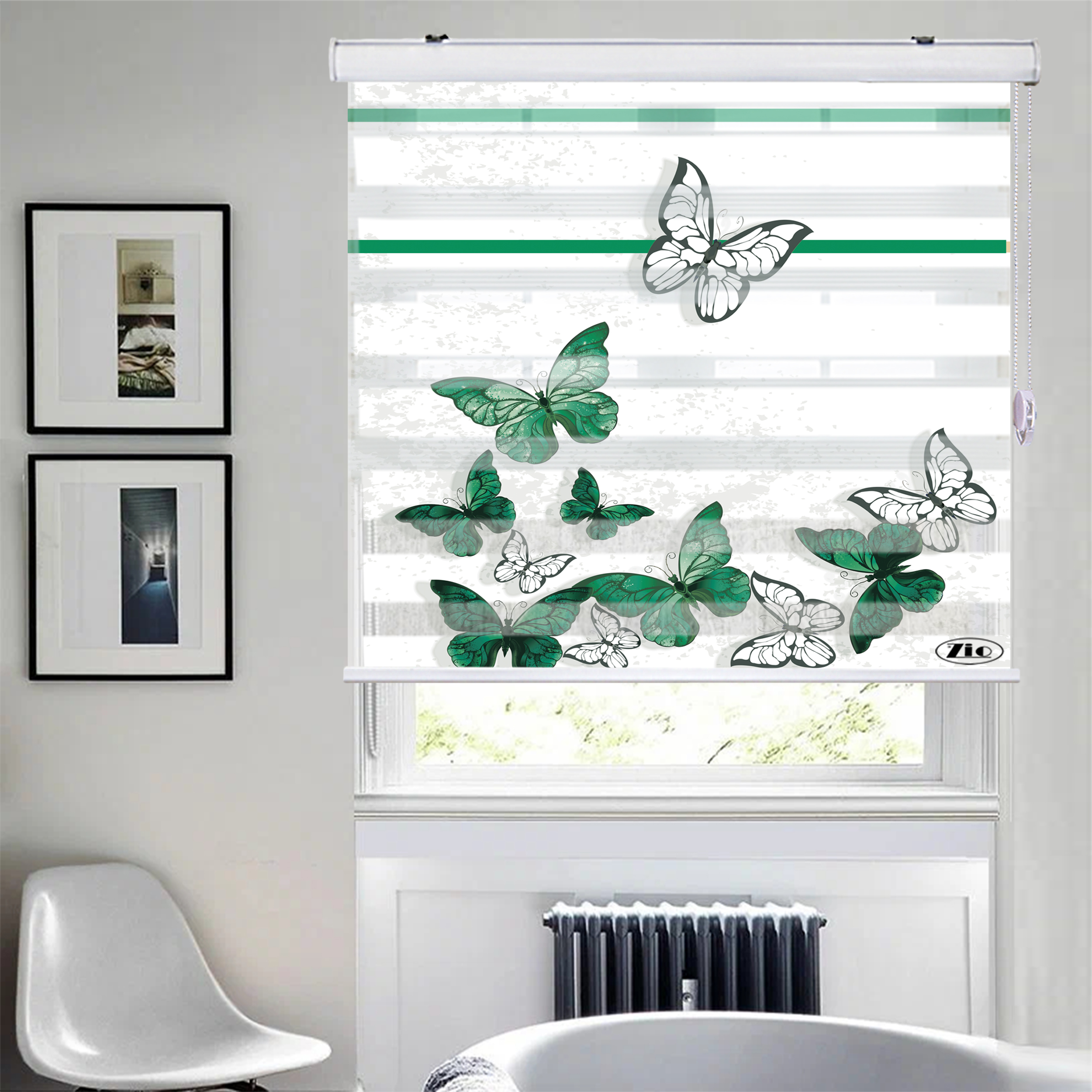 پرده زبرا زیو مدل TD-4 سایز 150x280 سانتی متر