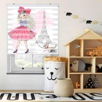 پرده زبرا زیو کد K3003 سایز 150X150 سانتی متر