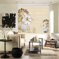 پرده زبرا زیو کد 3D1401 سایز 150x150 سانتی متر