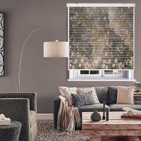 پرده زبرا زیو مدل سیلوئت 3D1228 سایز 150x150 سانتی متر